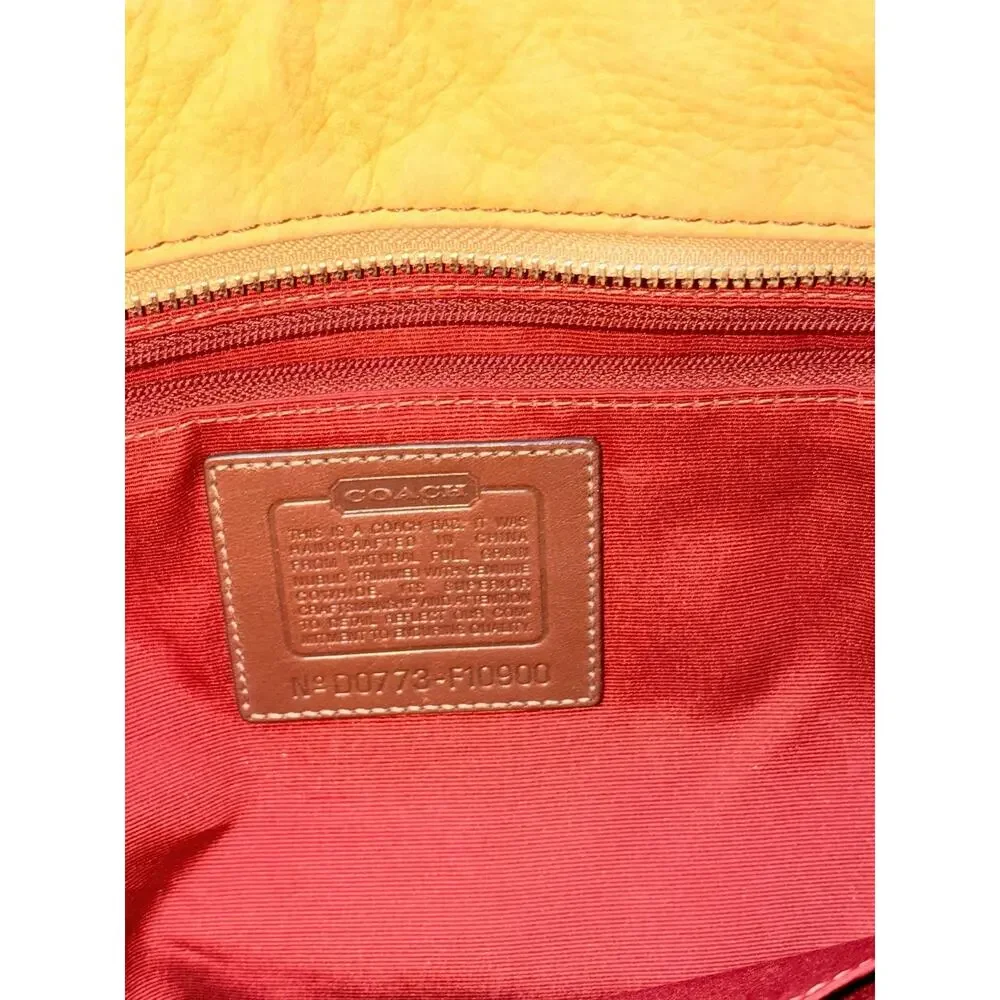 Coach Chelsea Nubuck Leather Soft Matte Tan Tote Shoulder Bag Purse F10900